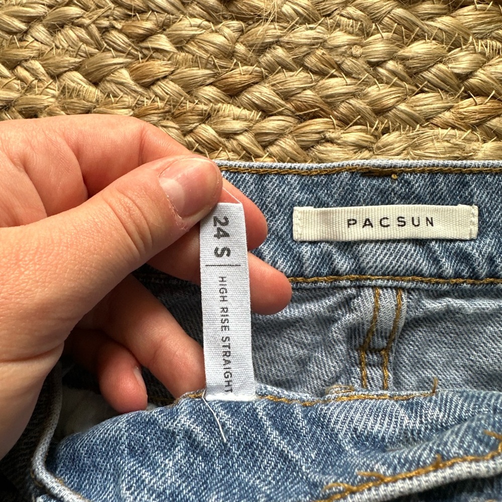 HIGH RISE STRAIGHT JEANS - Picture 3 of 7